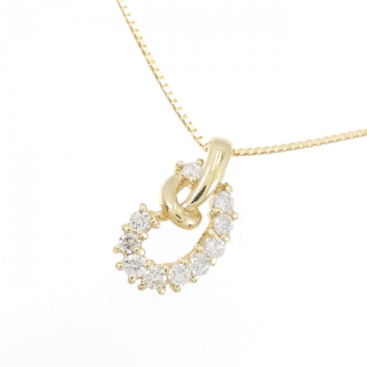 K18YG ダイヤモンド ネックレス 0.20CT