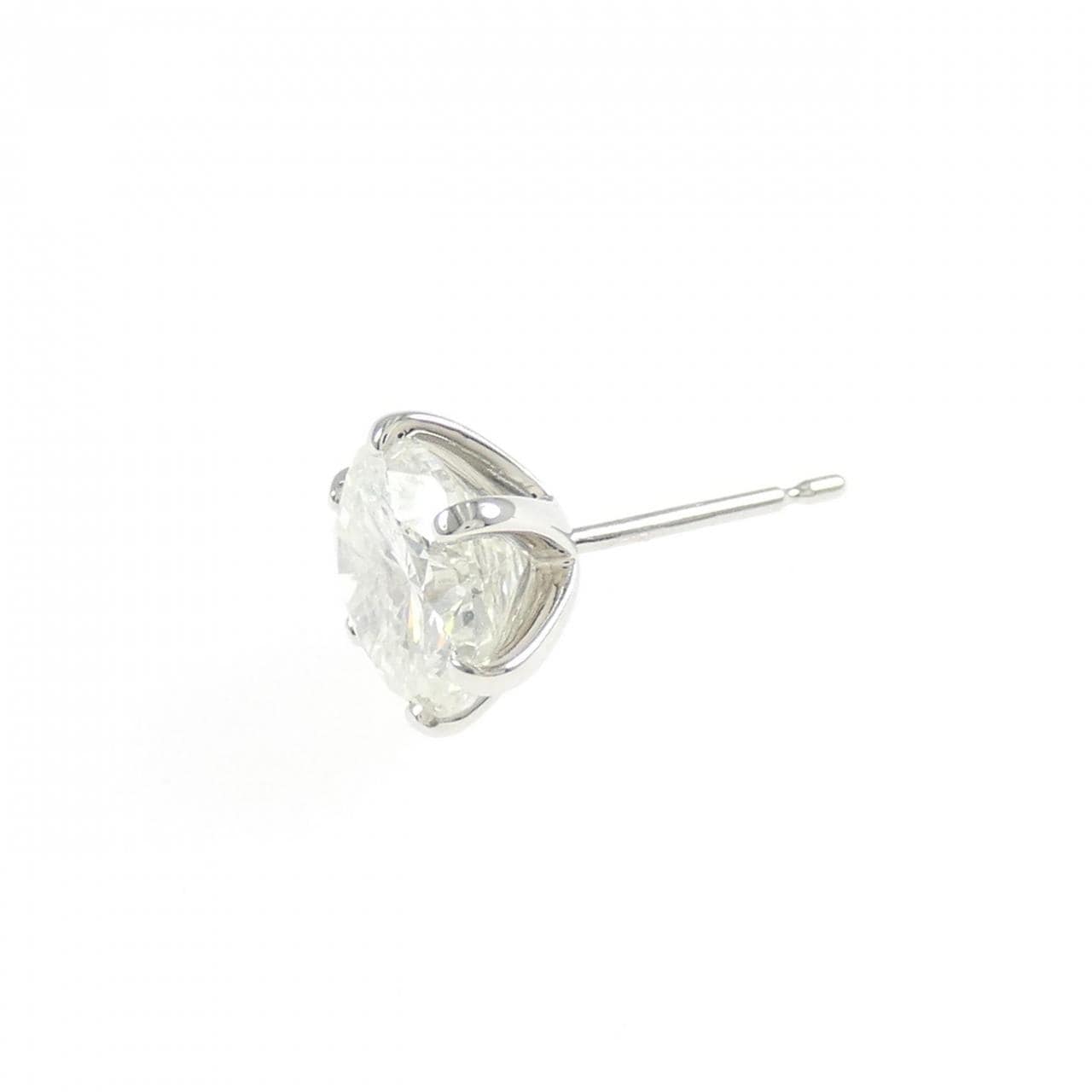 【リメイク】PT900/ST ダイヤモンド ピアス 2.001CT I I1 Fair 片耳