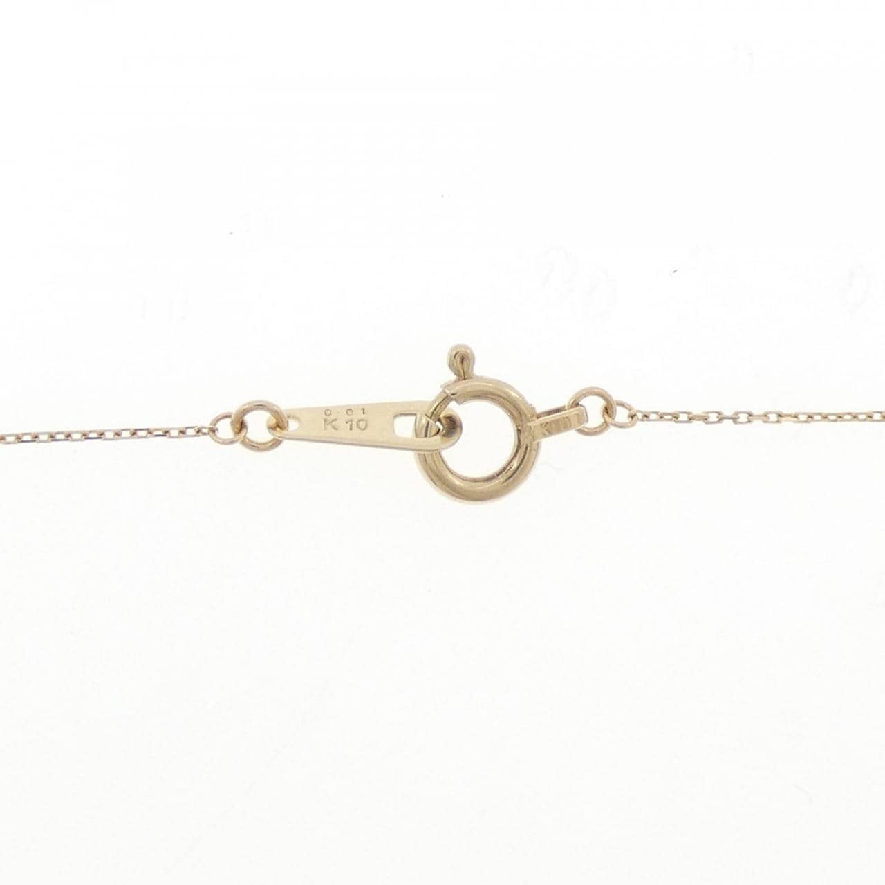 K10YG ハート ダイヤモンド ネックレス 0.01CT