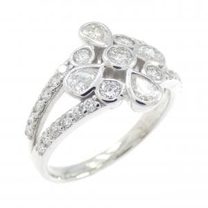 K18WG ダイヤモンド リング 1.00CT