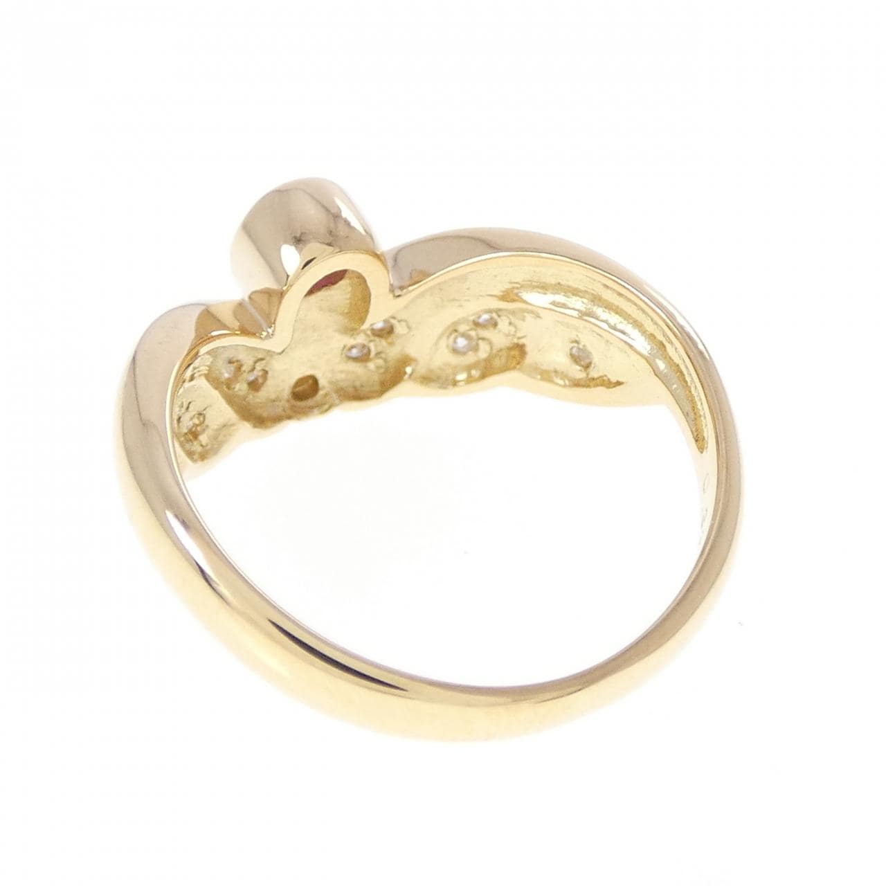 K18YG ルビー リング 0.32CT