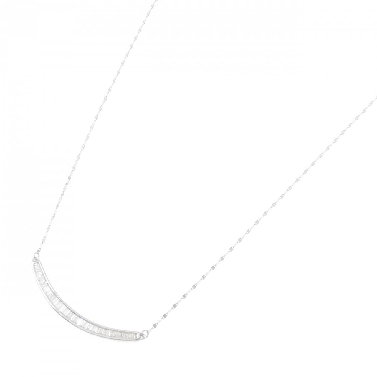 K18WG ダイヤモンド ネックレス 0.25CT