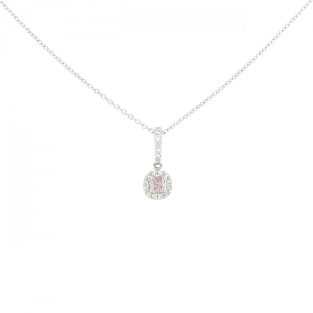 PT900/PT850 ダイヤモンド ネックレス 0.130CT FIPP SI1 ファンシーカット