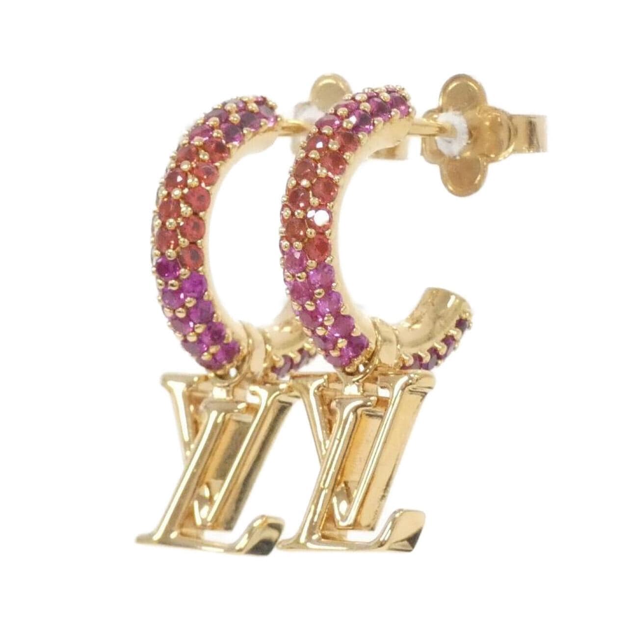 LOUIS VUITTON Hoop Earrings LV Iconic M01768 Earrings