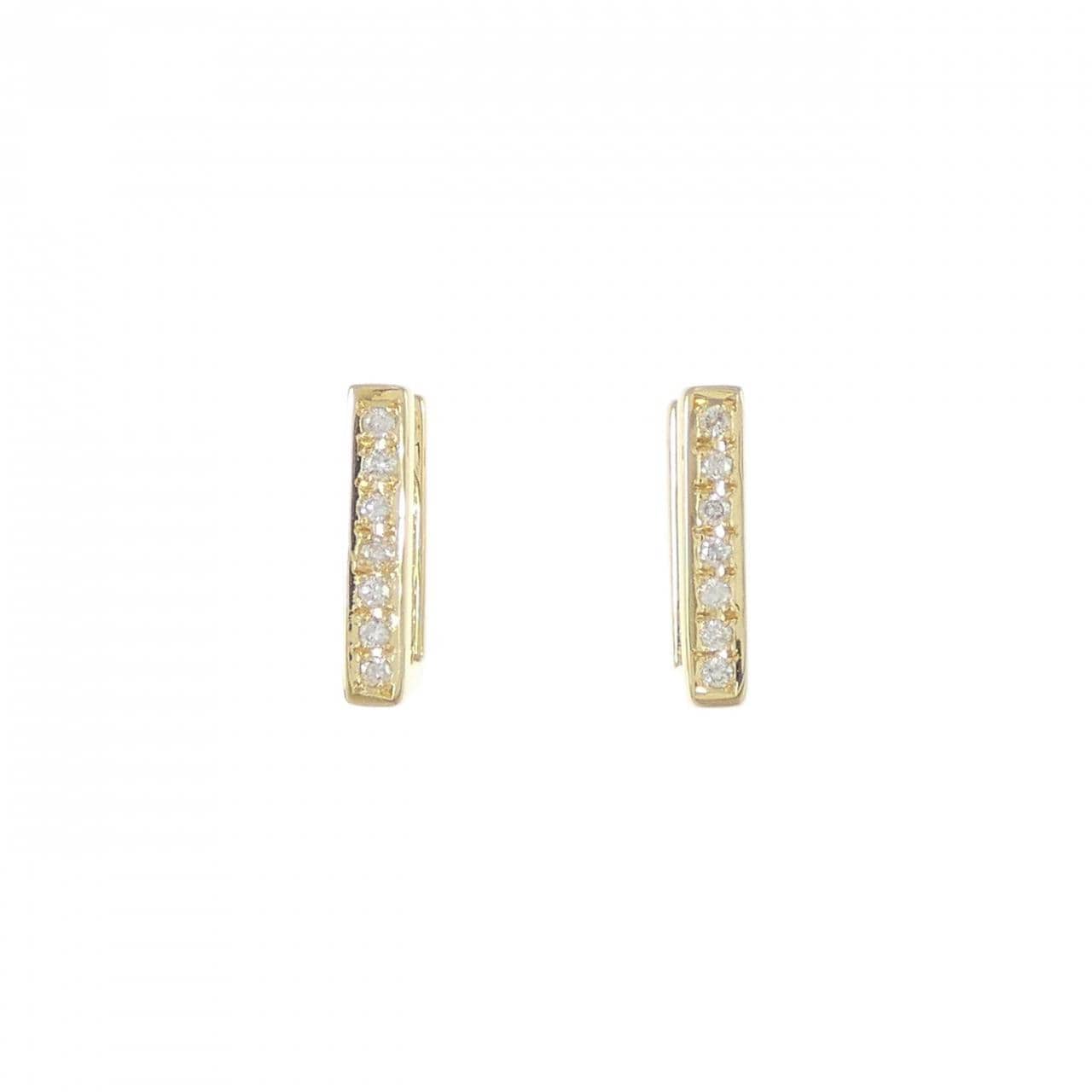 K18YG ダイヤモンド ピアス 0.14CT