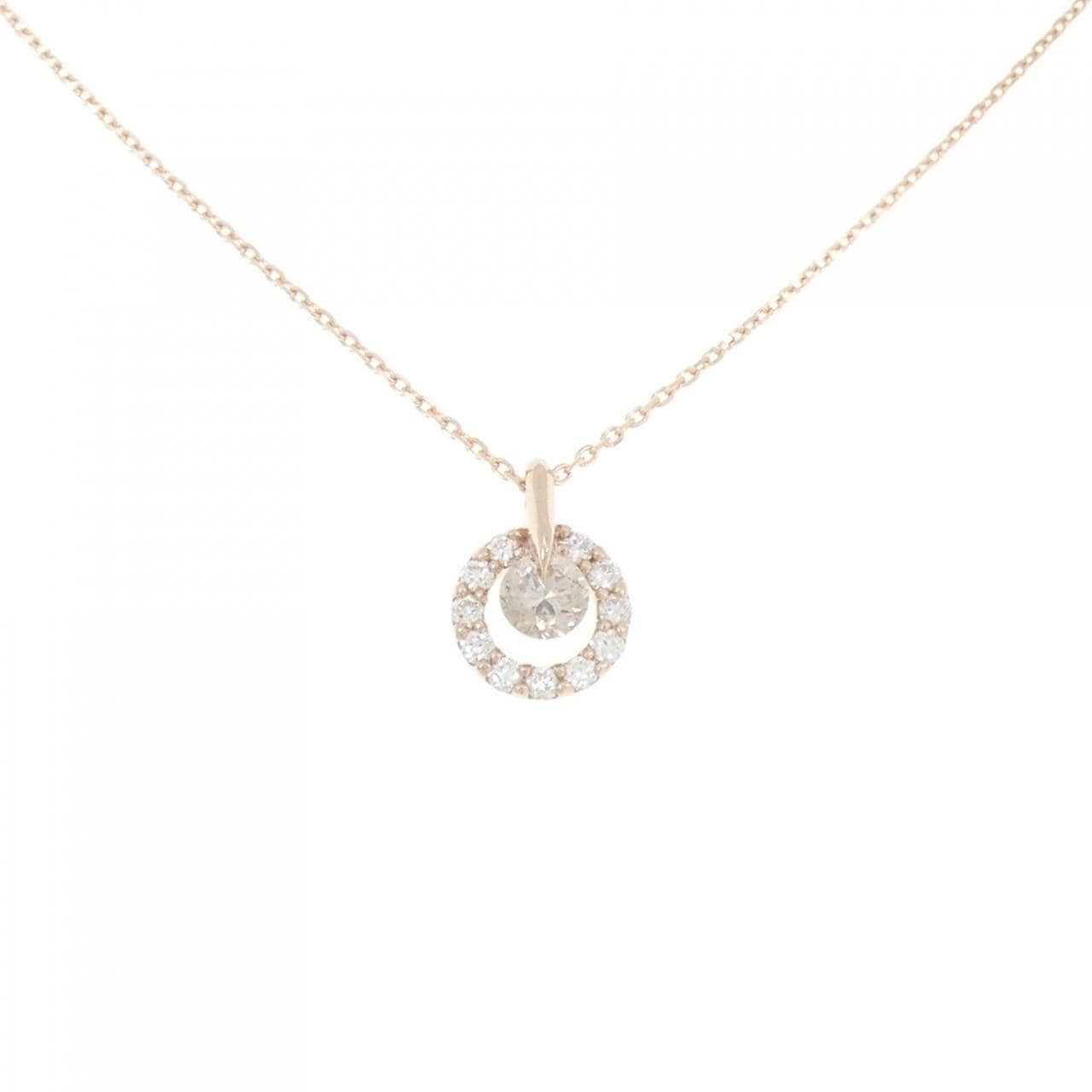 K18PG ダイヤモンド ネックレス 0.20CT
