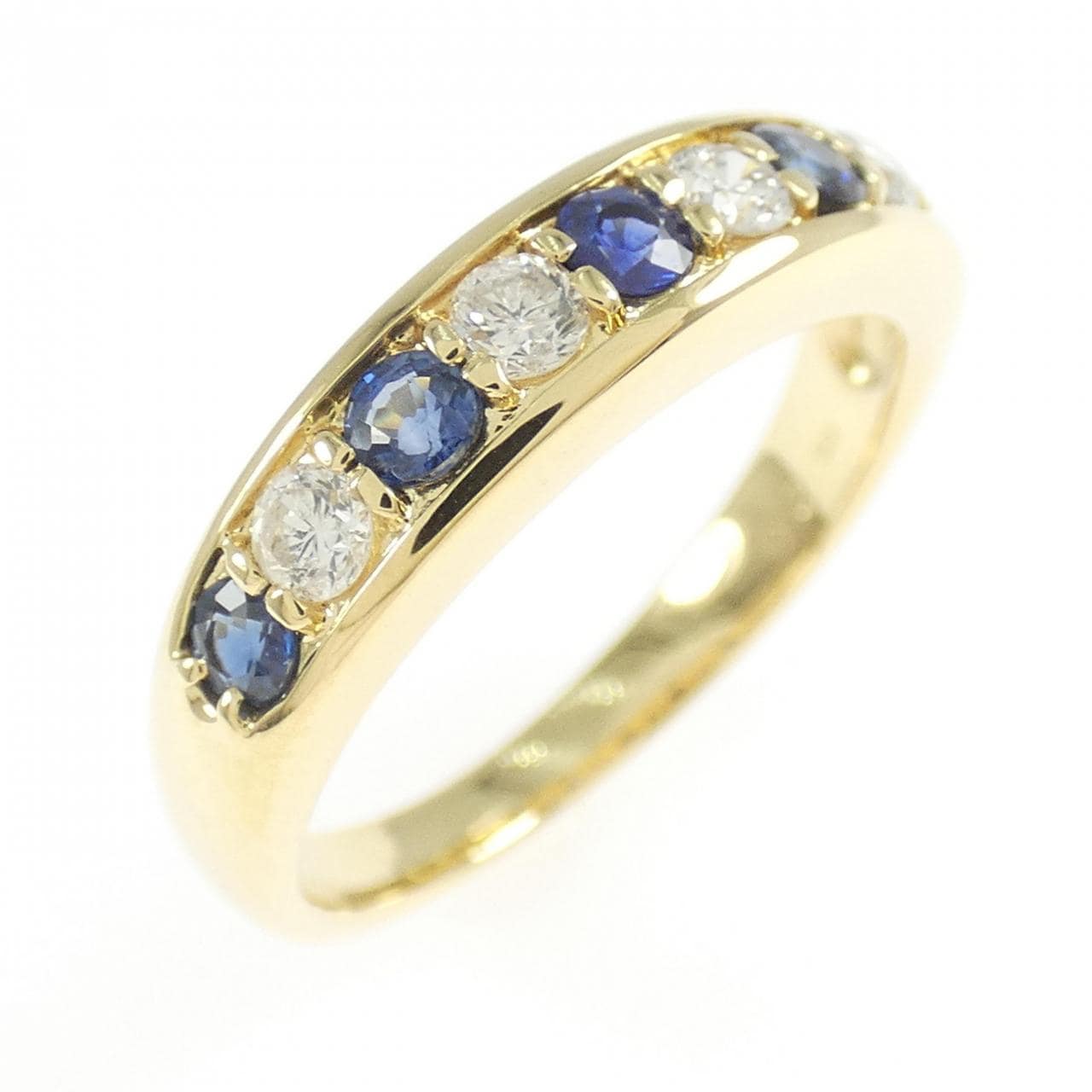 K18YG サファイヤ リング 0.34CT