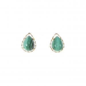 malachite earrings