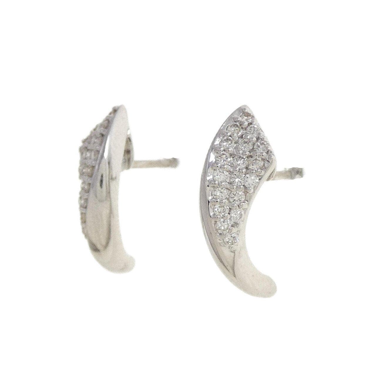 K18WG ダイヤモンド ピアス 0.30CT