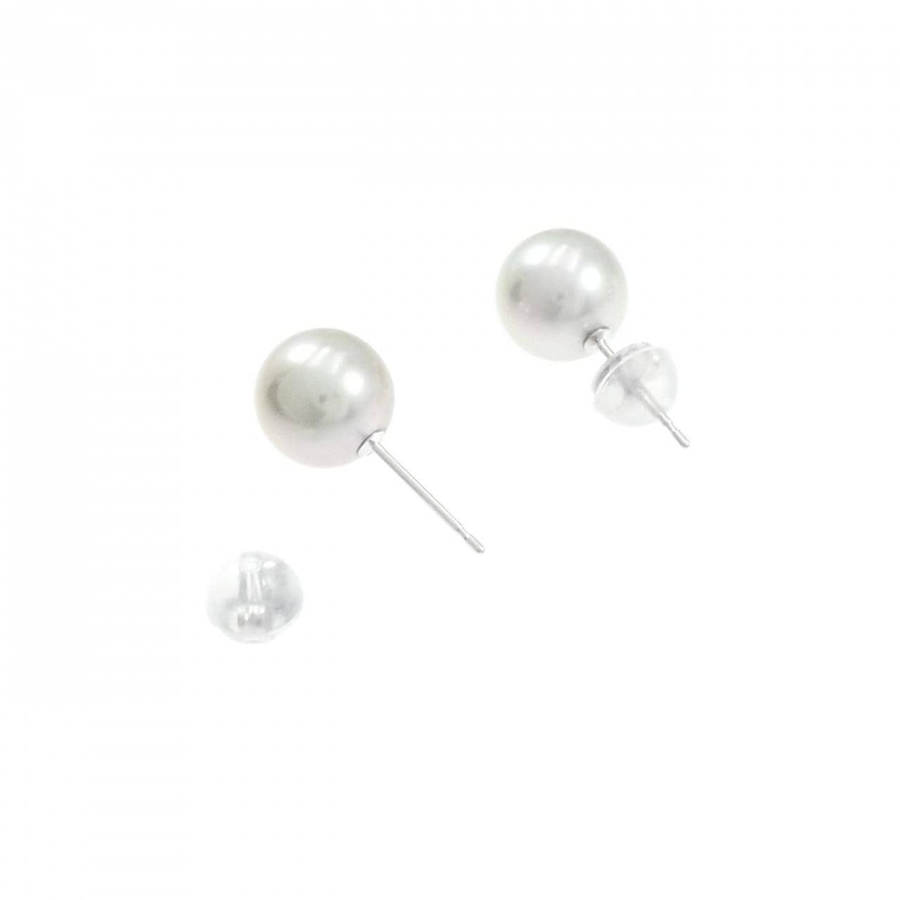 K14WG Akoya pearl earrings 8mm