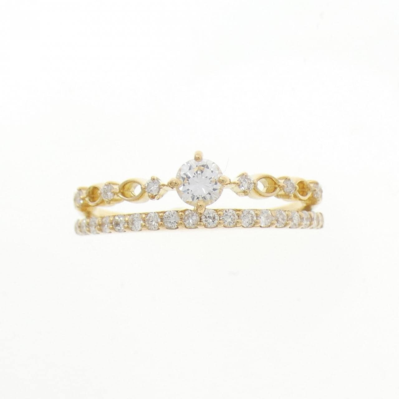 【リメイク】K18YG ダイヤモンド リング 0.40CT