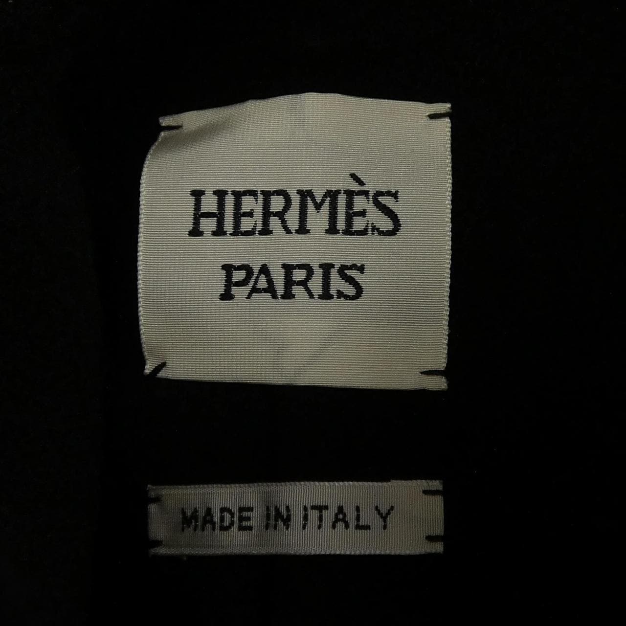 エルメス HERMES ダブルフェイス クルードセル ラムスキンボタン 0102DA ジャケット