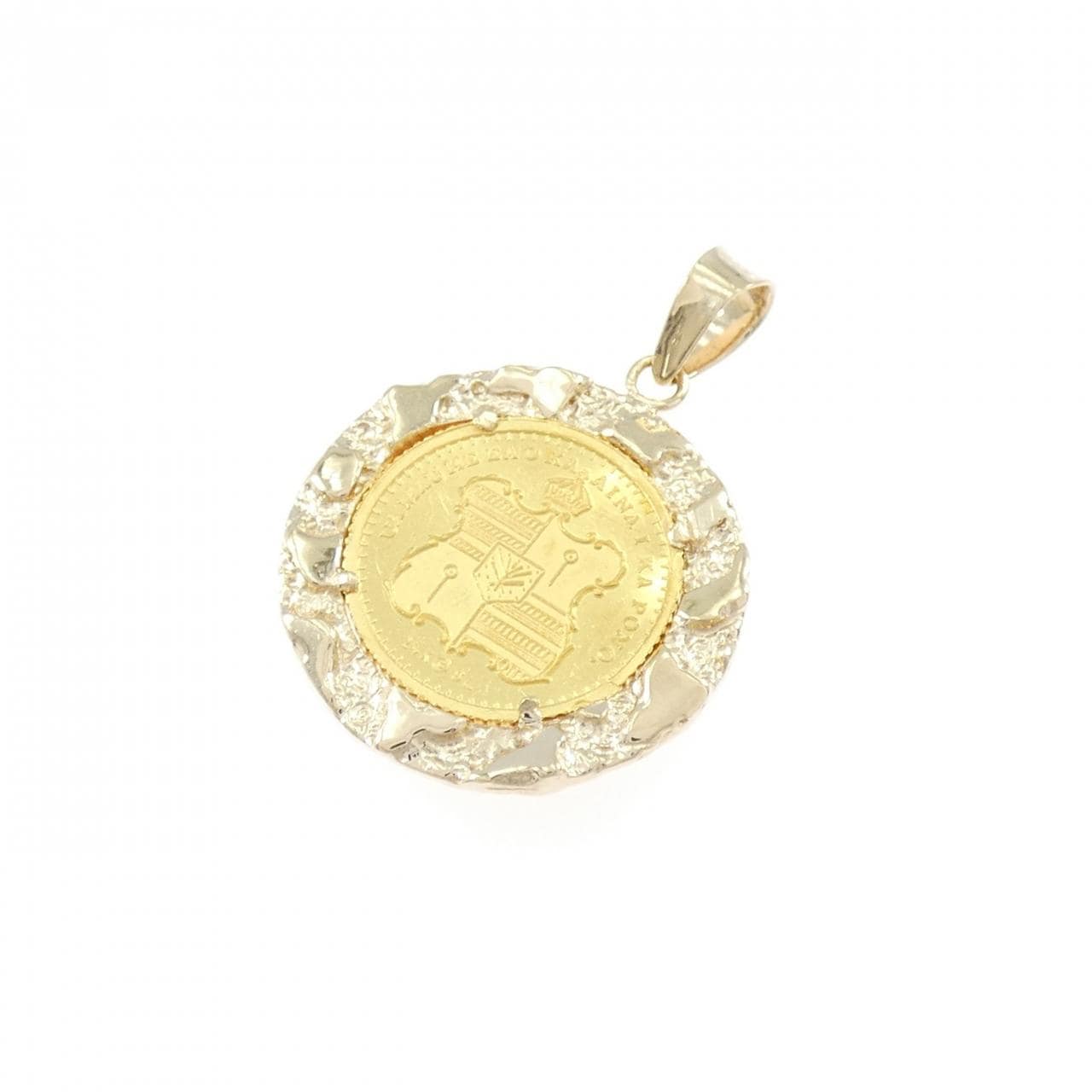 14KYG(枠) コイン ペンダント