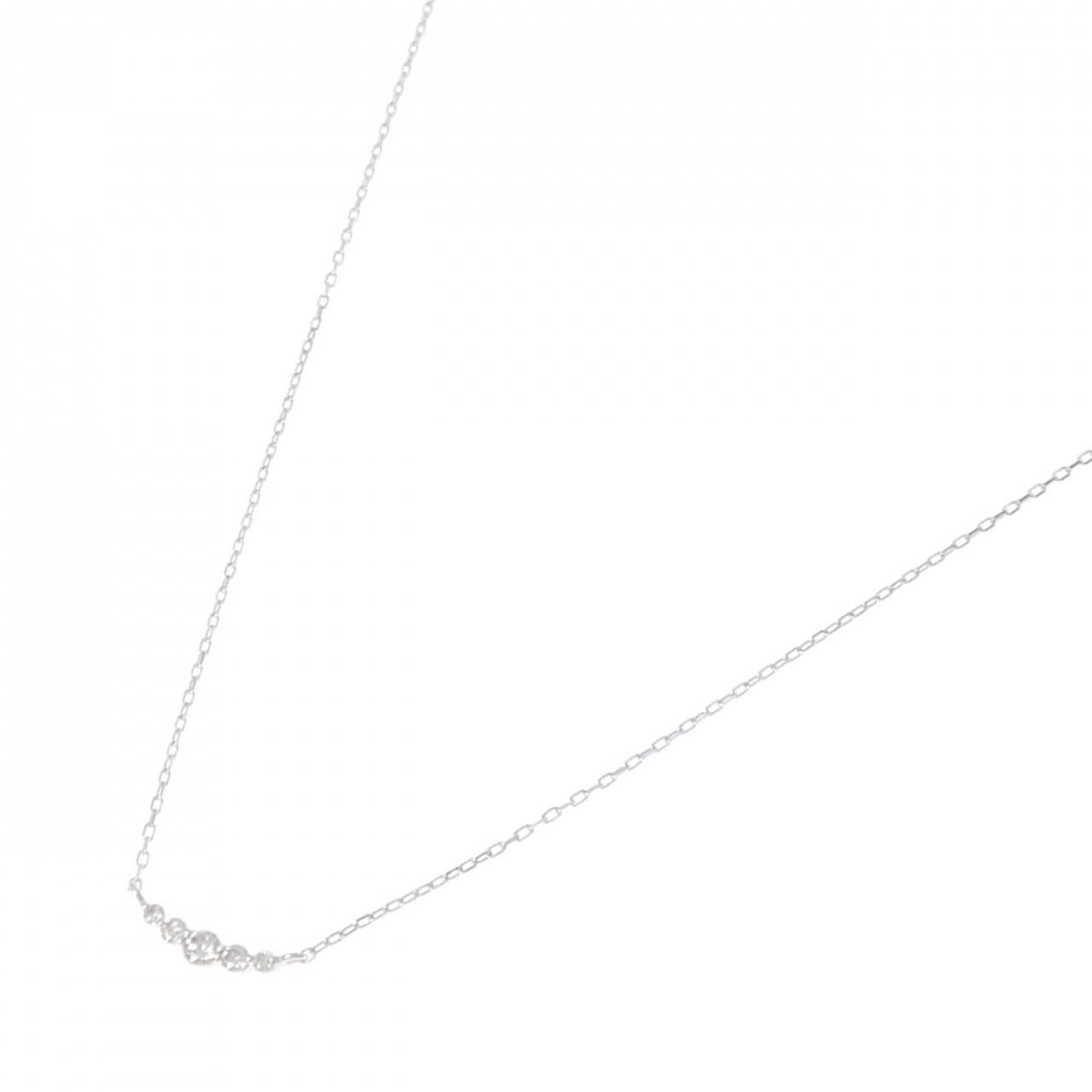 K10WG ダイヤモンド ネックレス 0.10CT
