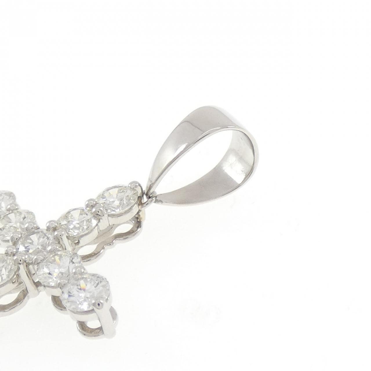 PT900 クロス ダイヤモンド ペンダント 2.00CT