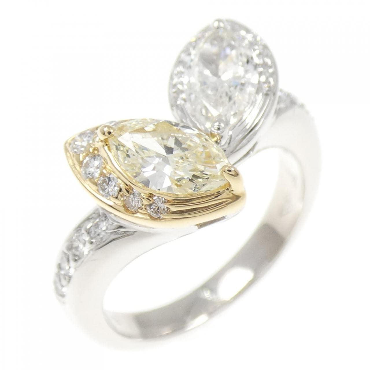 750WG/750YG ダイヤモンド リング 1.13CT