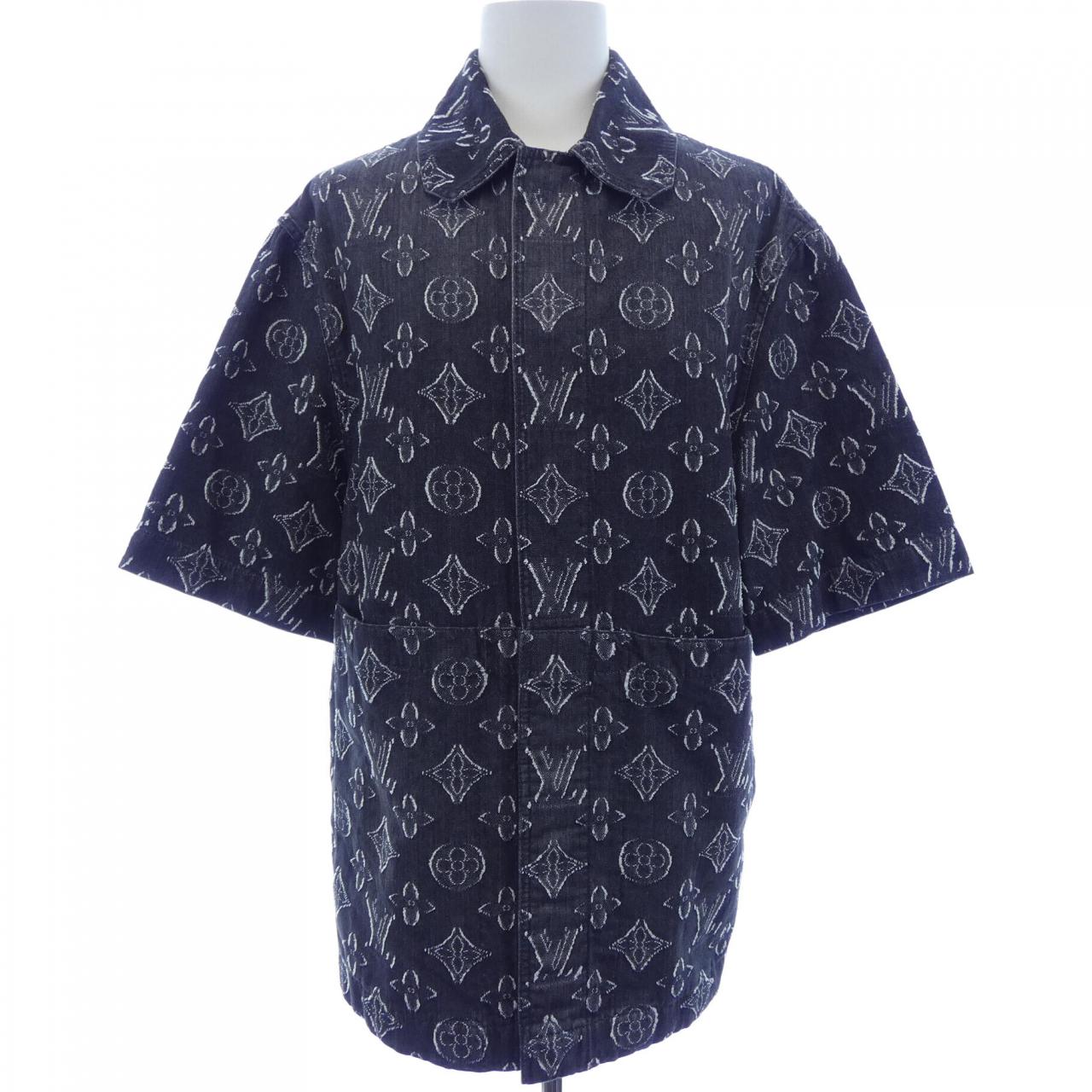 ルイヴィトン LOUIS VUITTON モノグラムショートスリーブシャンブレーシャツ HPS73WARS S／Sシャツ