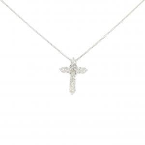 PT900/PT850 クロス ダイヤモンド ネックレス 0.50CT