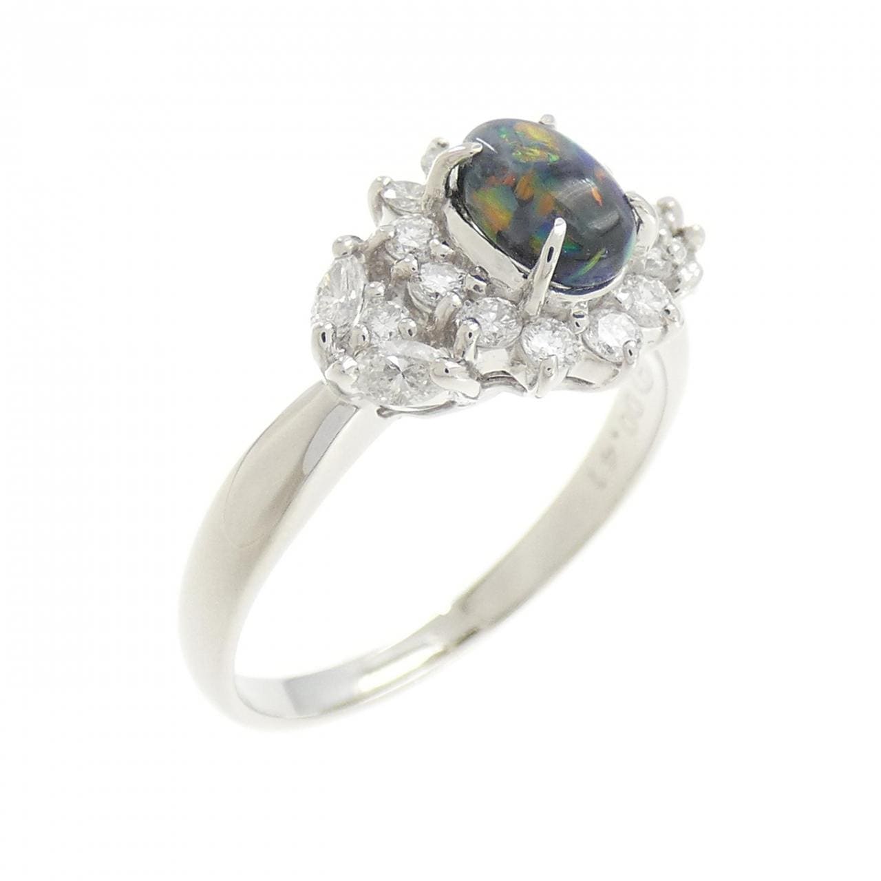 PT900 ブラックオパール リング 0.43CT