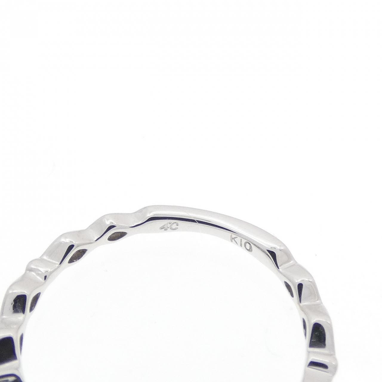 4゜C アクアマリン ピンキーリング