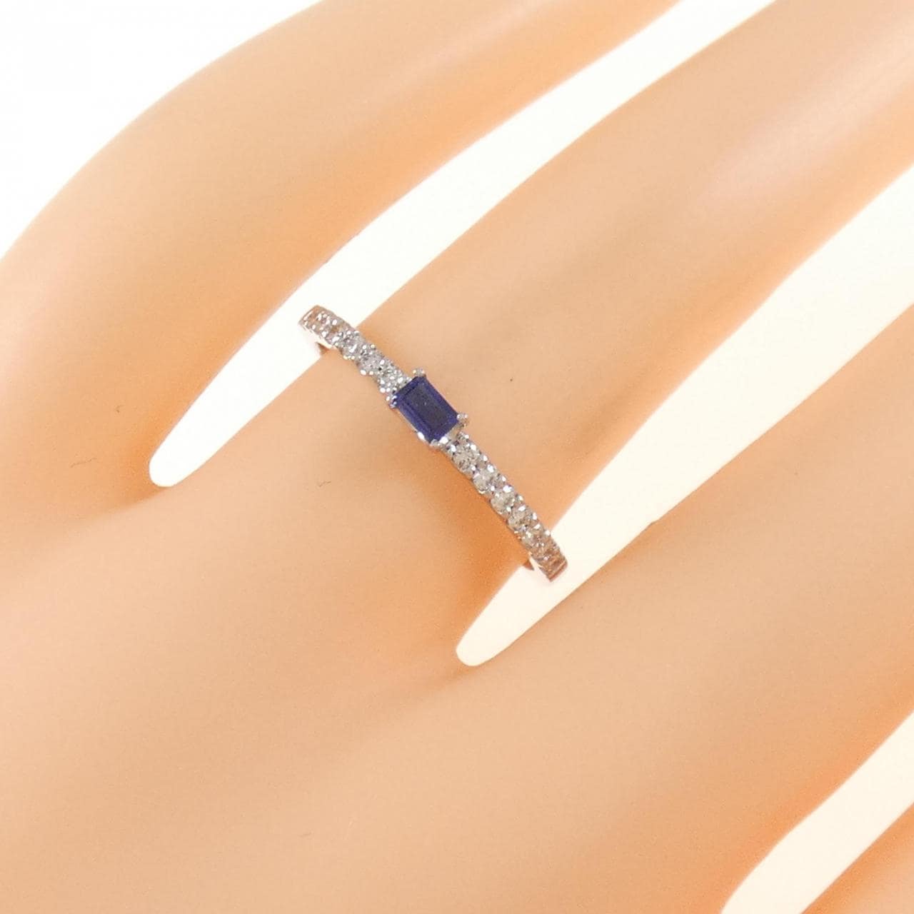 [新品] PT 蓝宝石戒指 0.10CT
