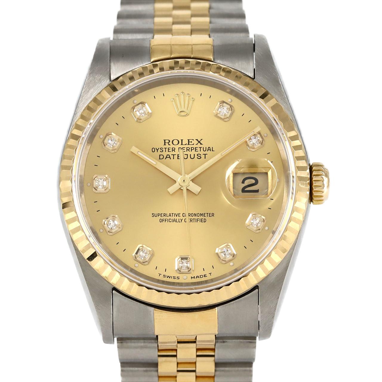ROLEX Datejust 16233G SSxYG自動上弦W 編號
