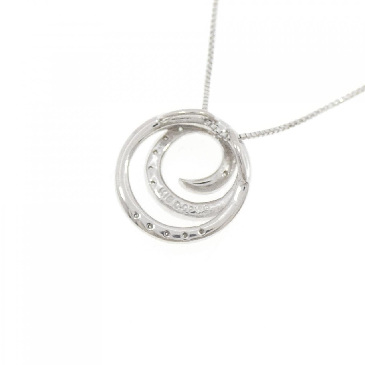 K18WG ダイヤモンド ネックレス 0.07CT