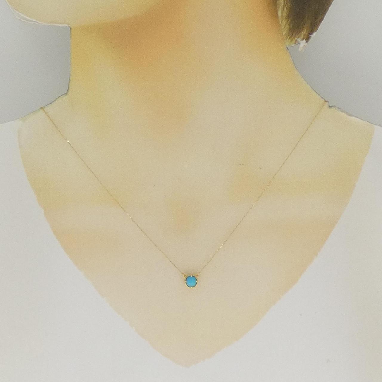 K18YG Turquoise Necklace 0.50CT