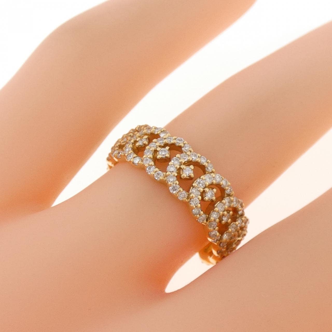 K18YG ダイヤモンド リング 0.55CT