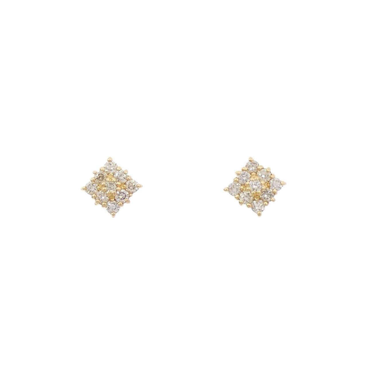 [BRAND NEW] K18YG Diamond earrings 0.20CT