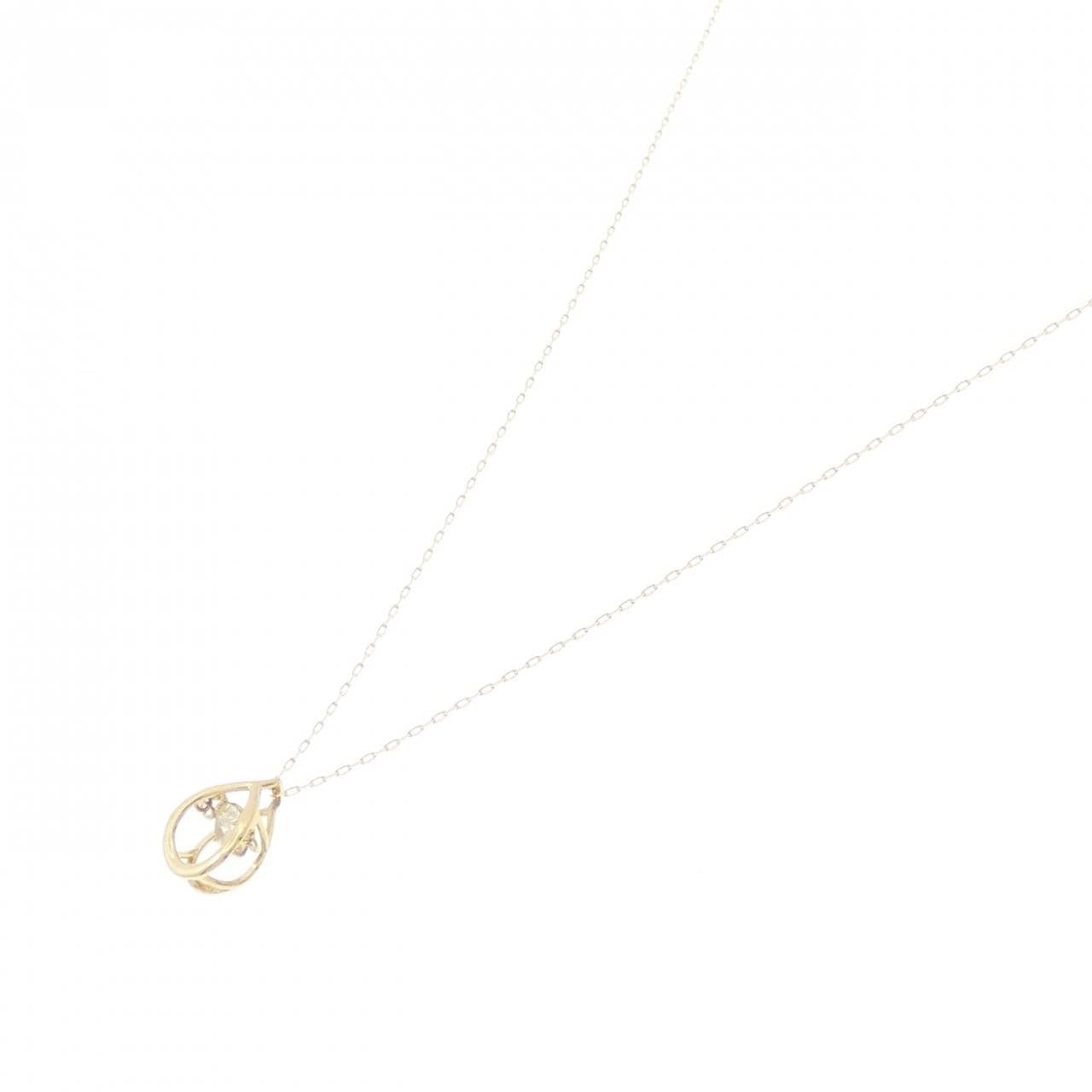 【新品】K18YG ダイヤモンド ネックレス 0.20CT