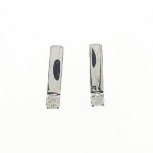 K14WG ダイヤモンド ピアス