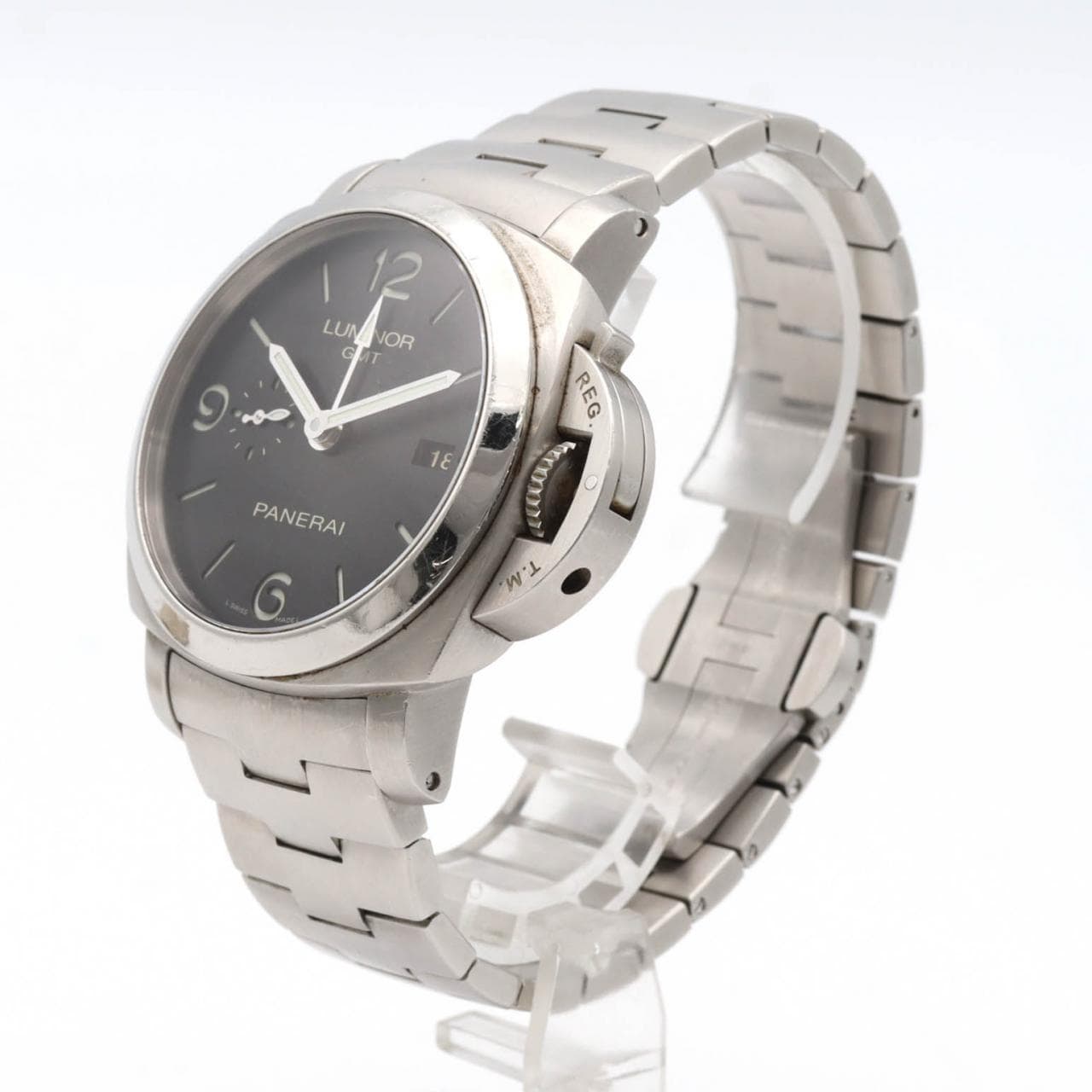 【ノーメンテナンス還元価格】パネライ ルミノール1950 3DAYS GMTパワーリザーブ PAM00329 SS 自動巻