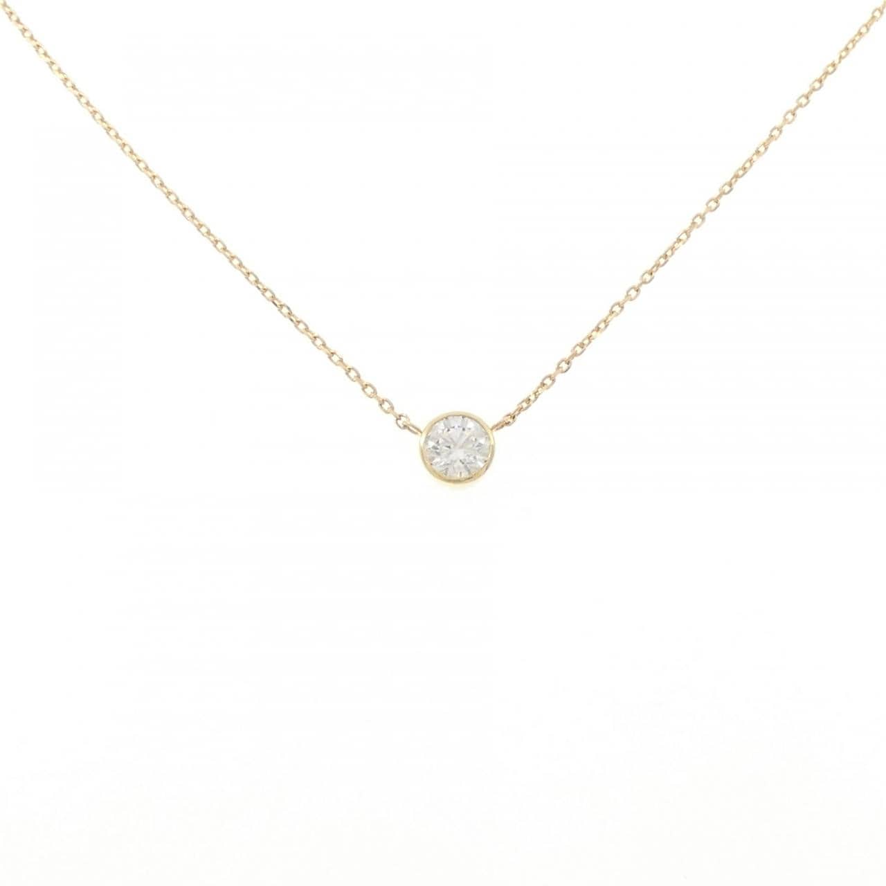 K18YG ダイヤモンド ネックレス 0.41CT D VS1 3EXT