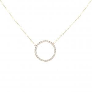 K10YG ダイヤモンド ネックレス 0.18CT