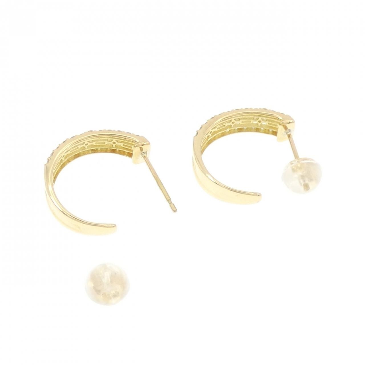 【新品】K18YG ダイヤモンド ピアス 0.40CT