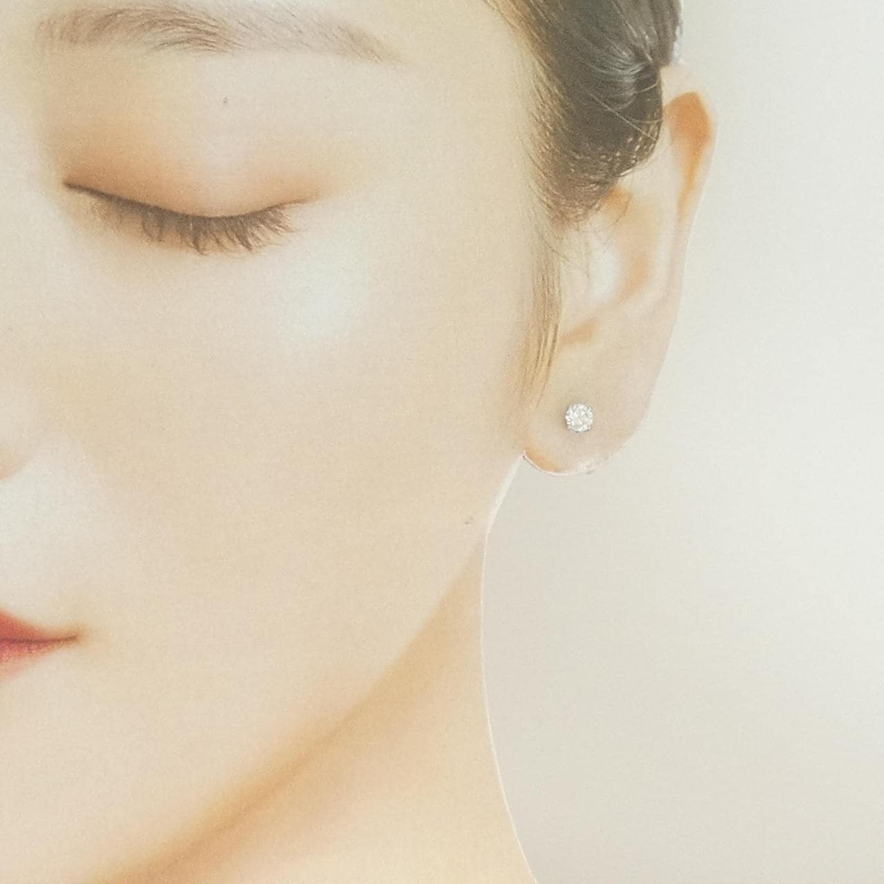 【リメイク】PT900/ST ダイヤモンド ピアス 0.302CT 0.315CT F I1 G-F