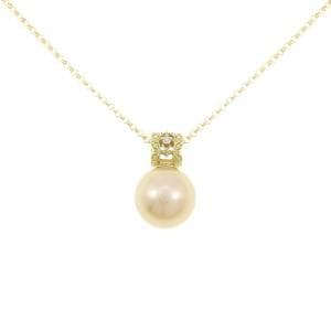 K18YG 白蝶パール ネックレス 10.9mm