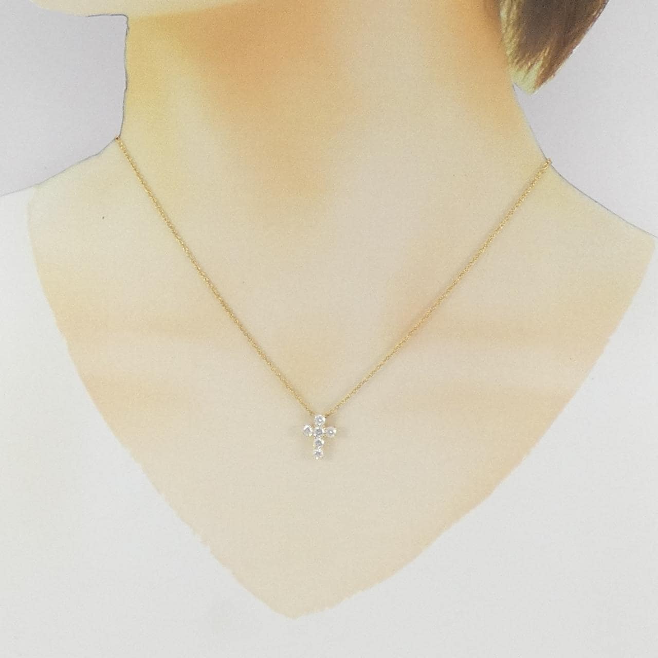ギメル クロス ネックレス 0.605CT