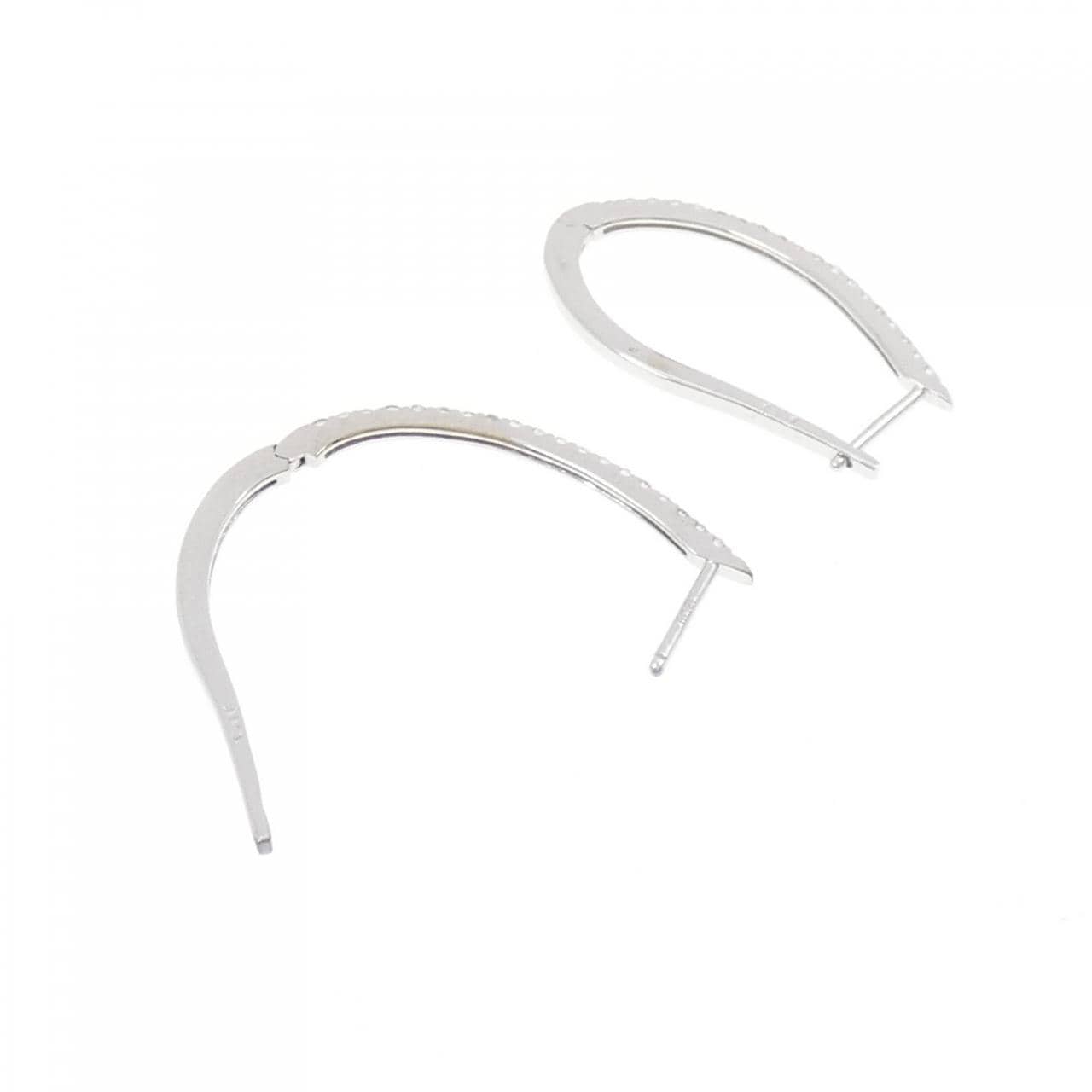 K18WG ダイヤモンド ピアス 0.36CT