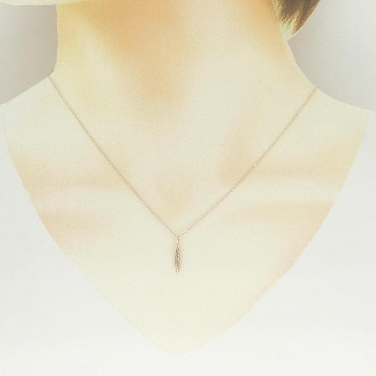 K18PG ダイヤモンド ネックレス 0.03CT