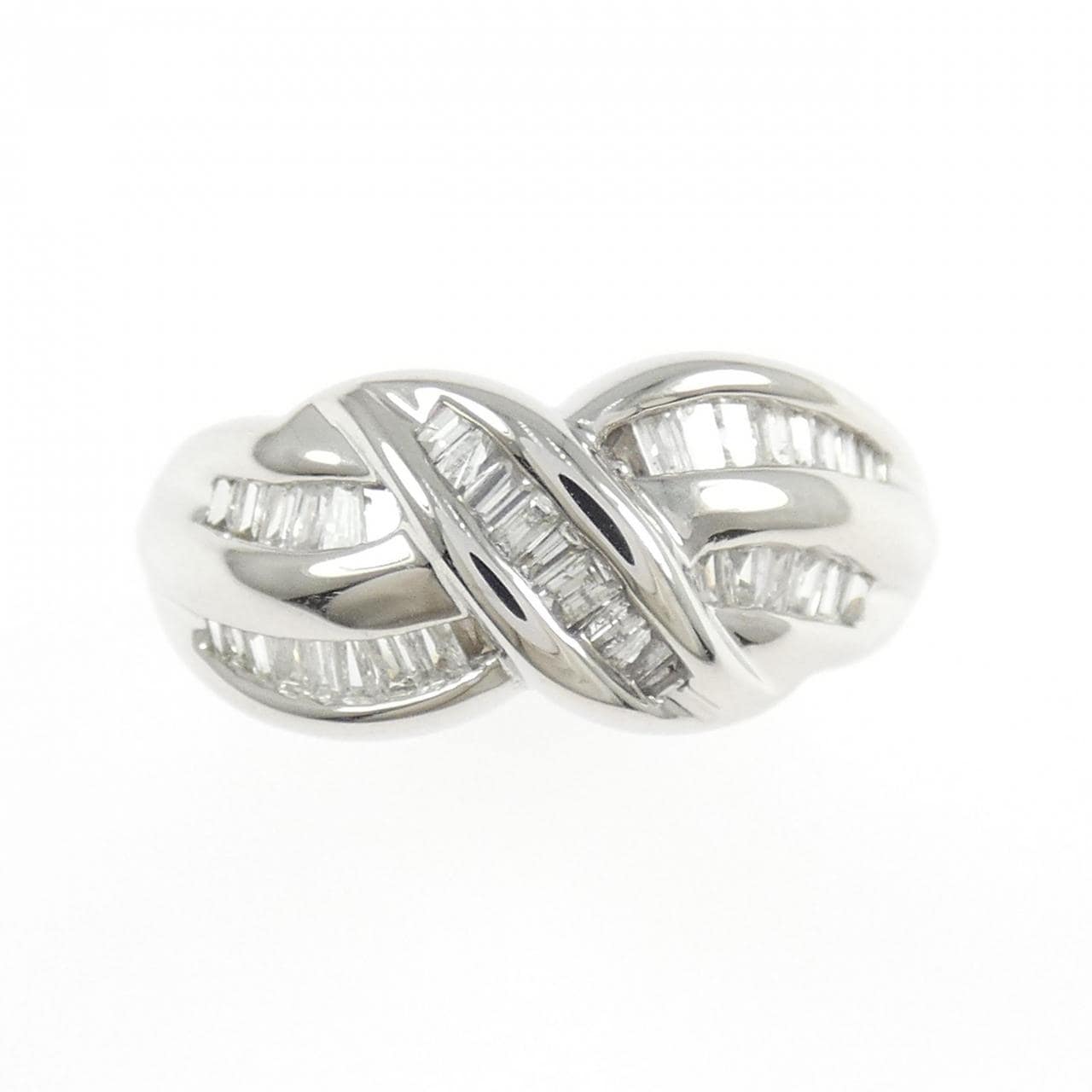 K18WG ダイヤモンド リング 0.50CT