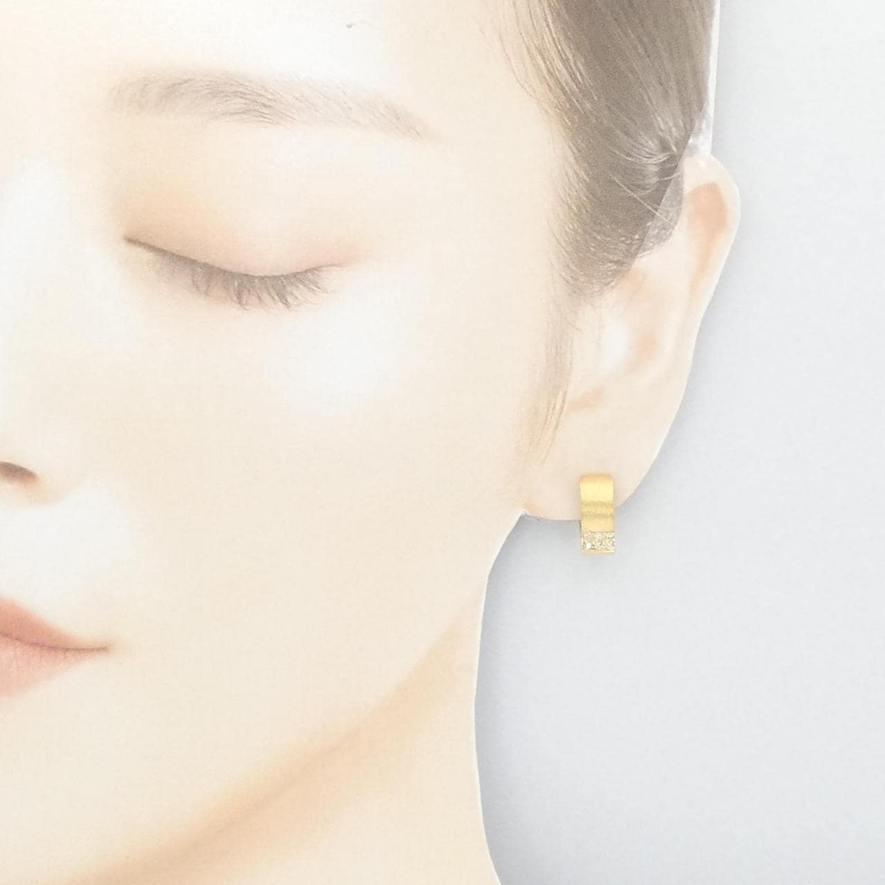K18YG ダイヤモンド ピアス 0.12CT