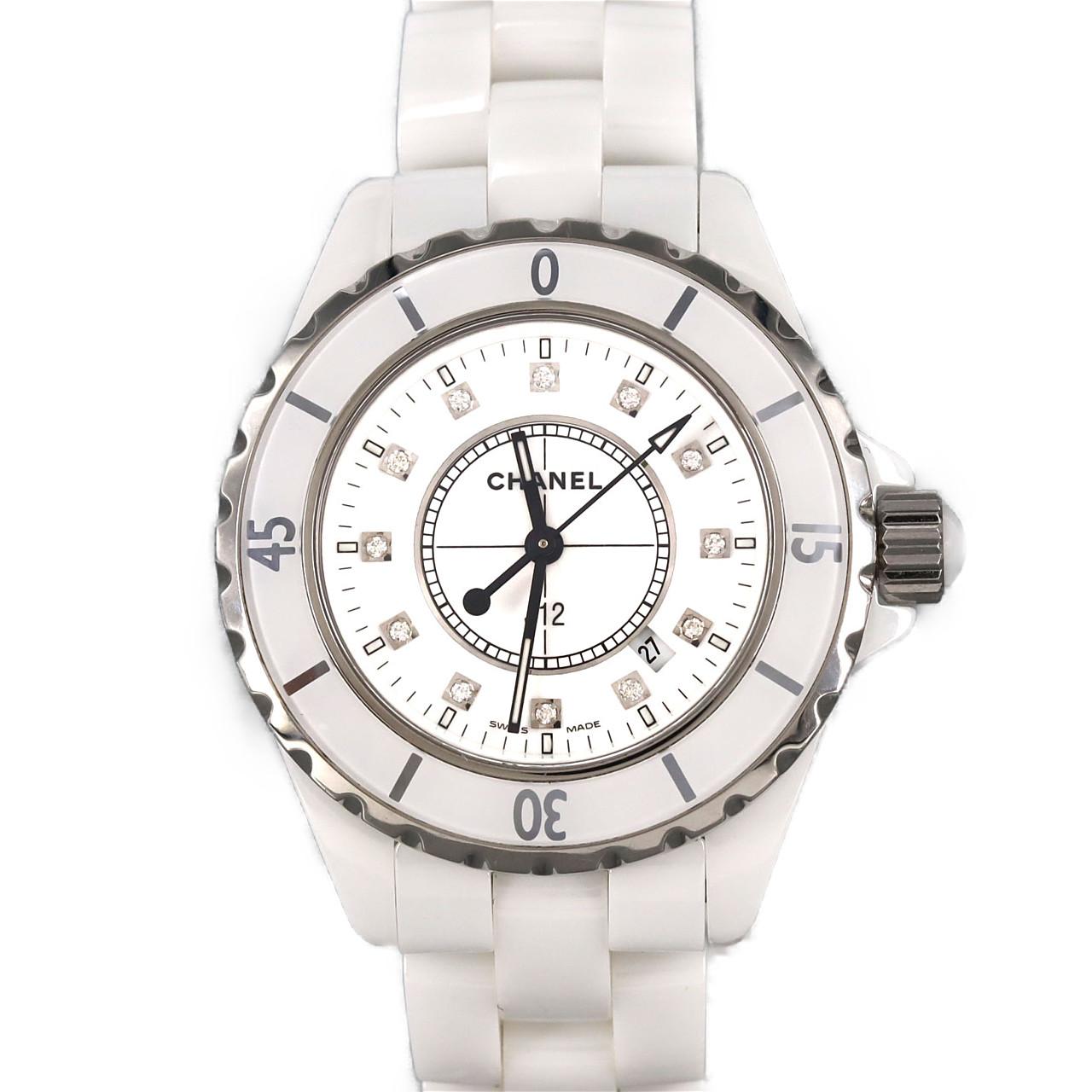 【ノーメンテナンス還元価格】シャネル J12 33mmセラミック･12P H1628 セラミック クォーツ