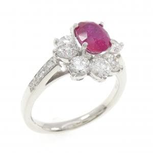 PT900 ルビー リング 1.62CT ビルマ産