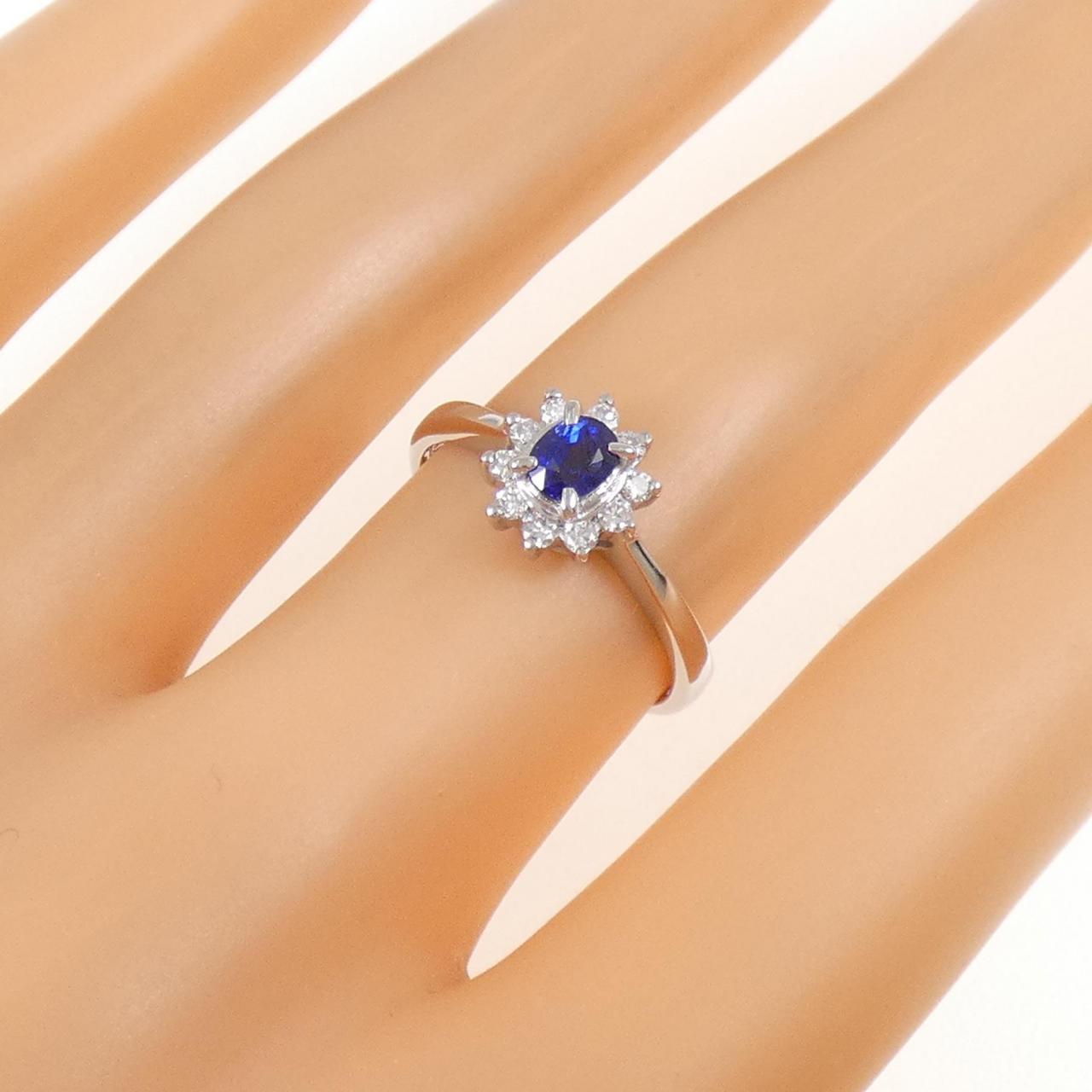 PT900 サファイヤ リング 0.40CT