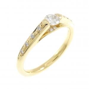 K18YG ダイヤモンド リング 0.23CT