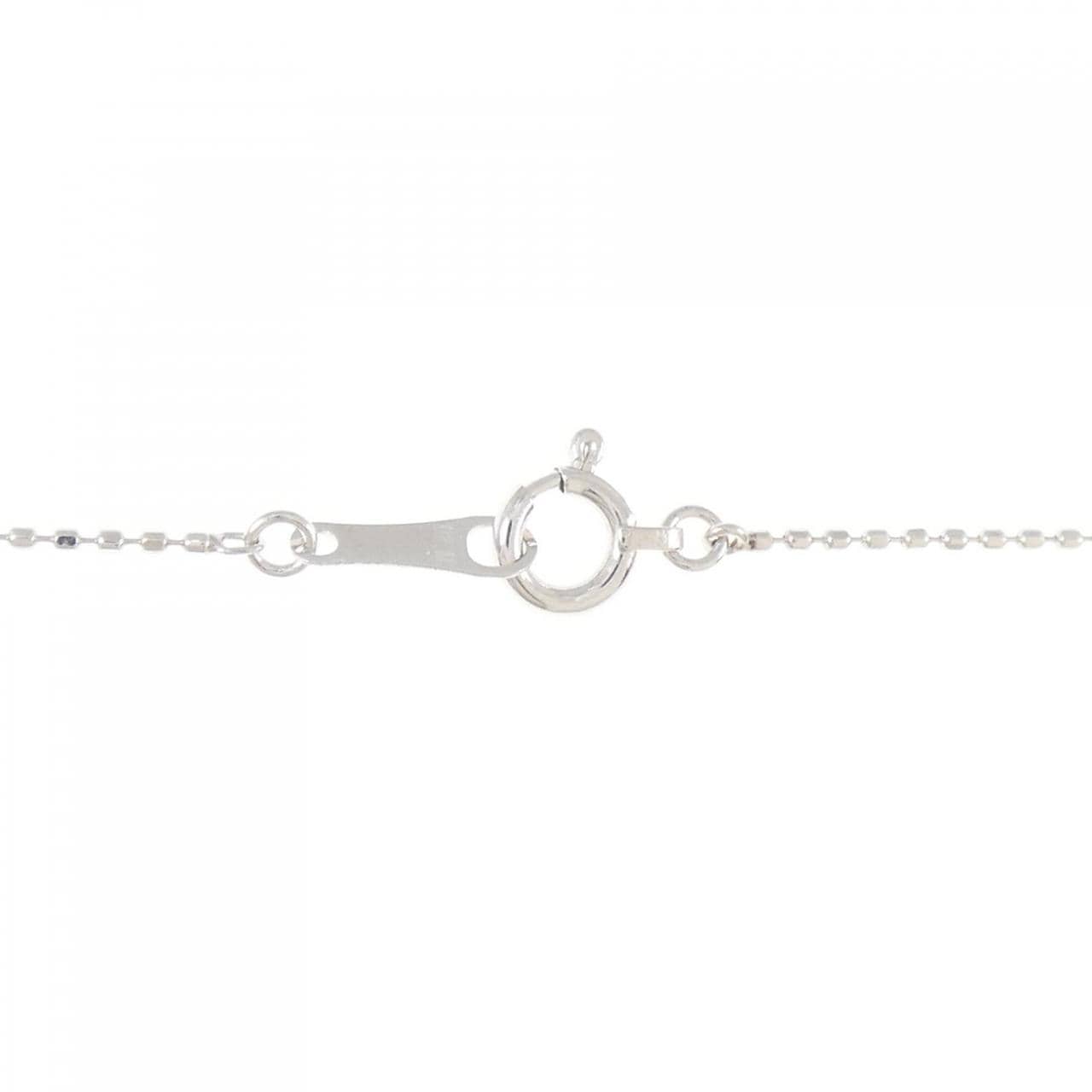K18WG クロス ダイヤモンド ネックレス 0.05CT