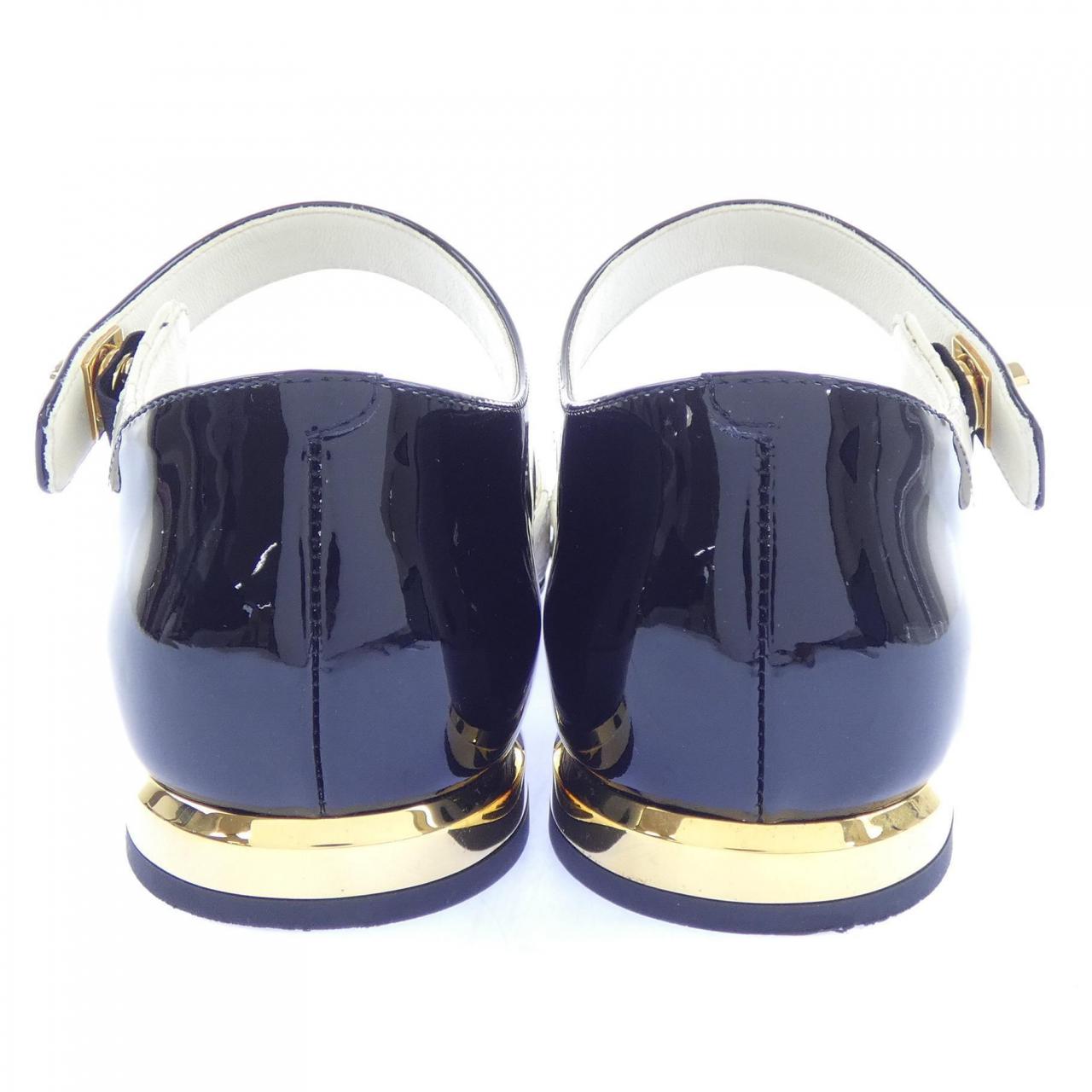 シャネル CHANEL バレリーナ ターンロック G38441X56595 フラットシューズ