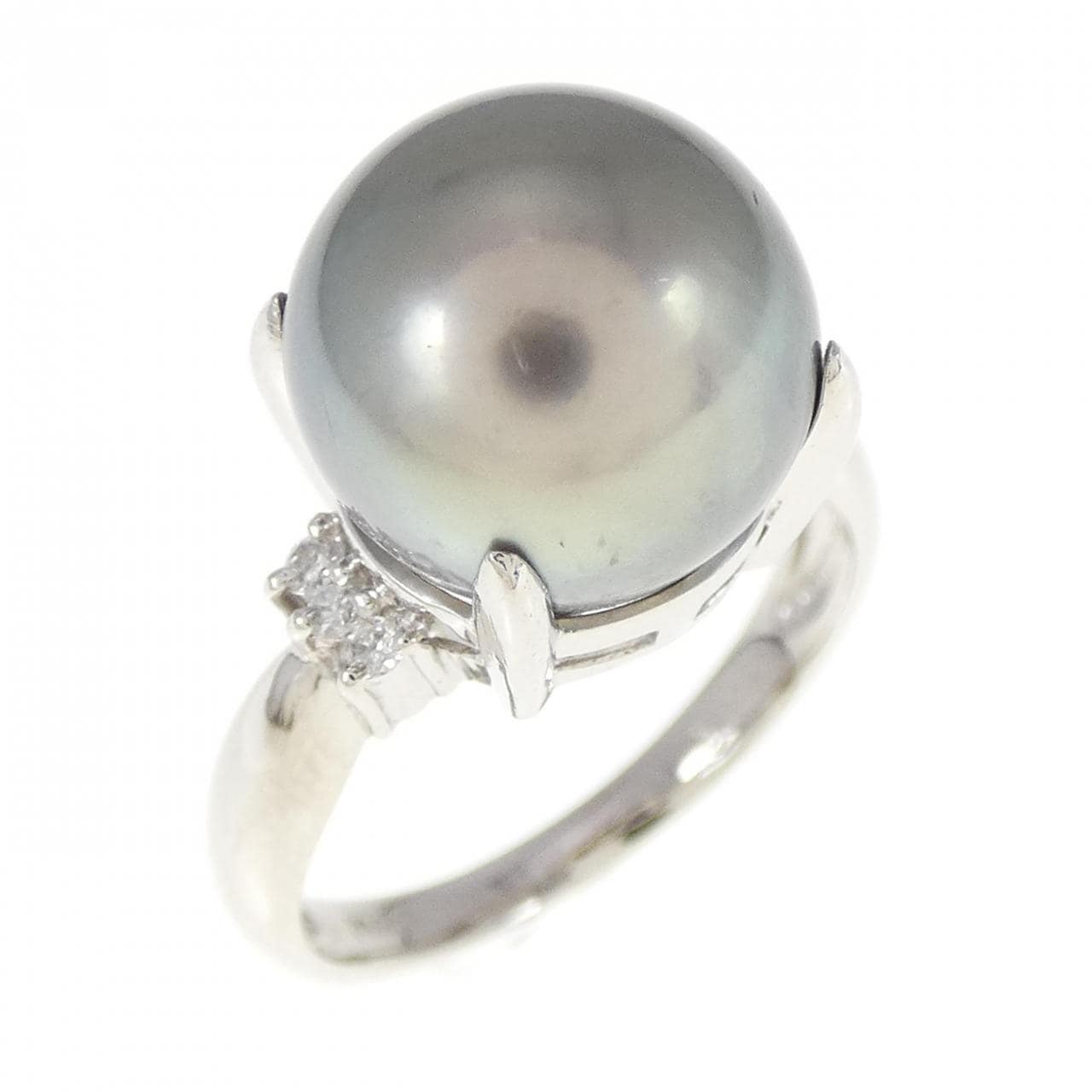 PT Black Butterfly Pearl Ring 10.8mm